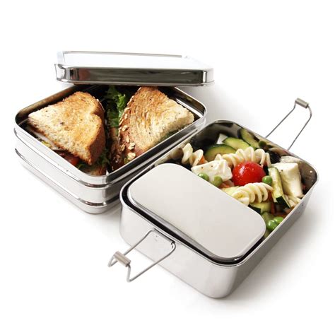 stainless steel bento box 3x5|reusable stainless steel food containers.